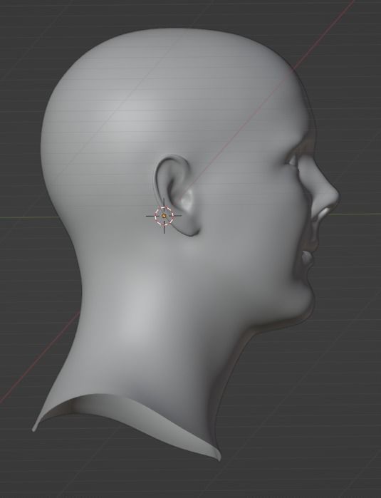 Simple Head Model 3D model_3
