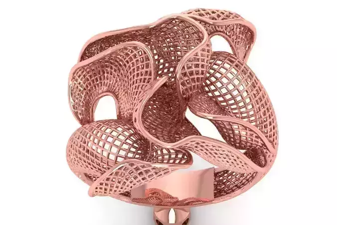 Filigree Ring STL OBJ FBX Renders Details