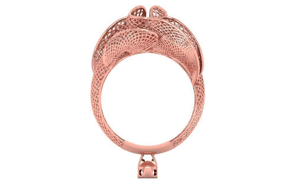 Filigree Ring STL OBJ FBX Renders Details 3D print model_3