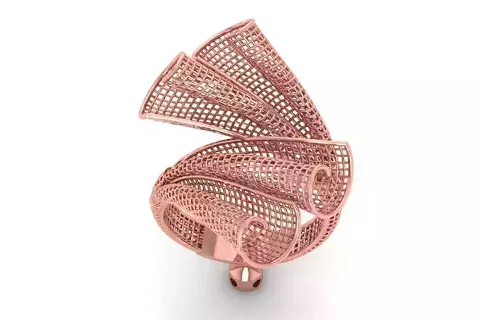 Filigree Ring STL OBJ FBX Renders Details