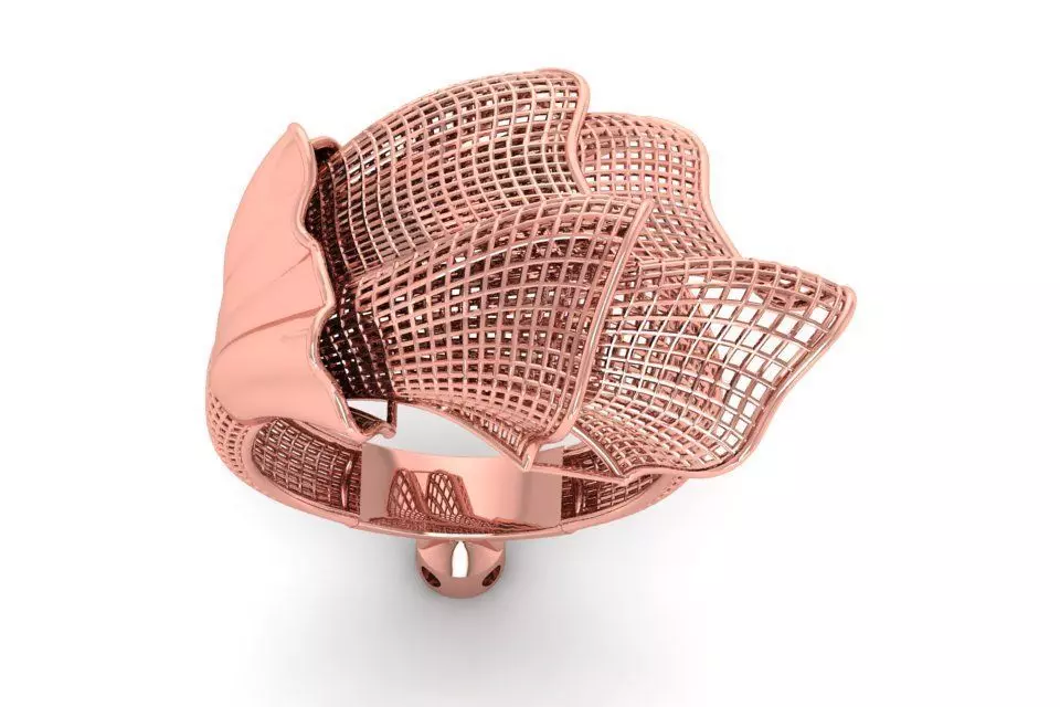 Filigree Ring STL OBJ FBX Renders Details 3D print model_0