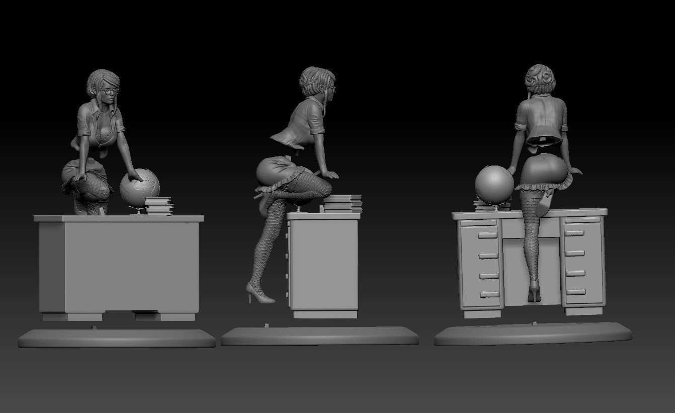 beautiful teacher  3D print model_13