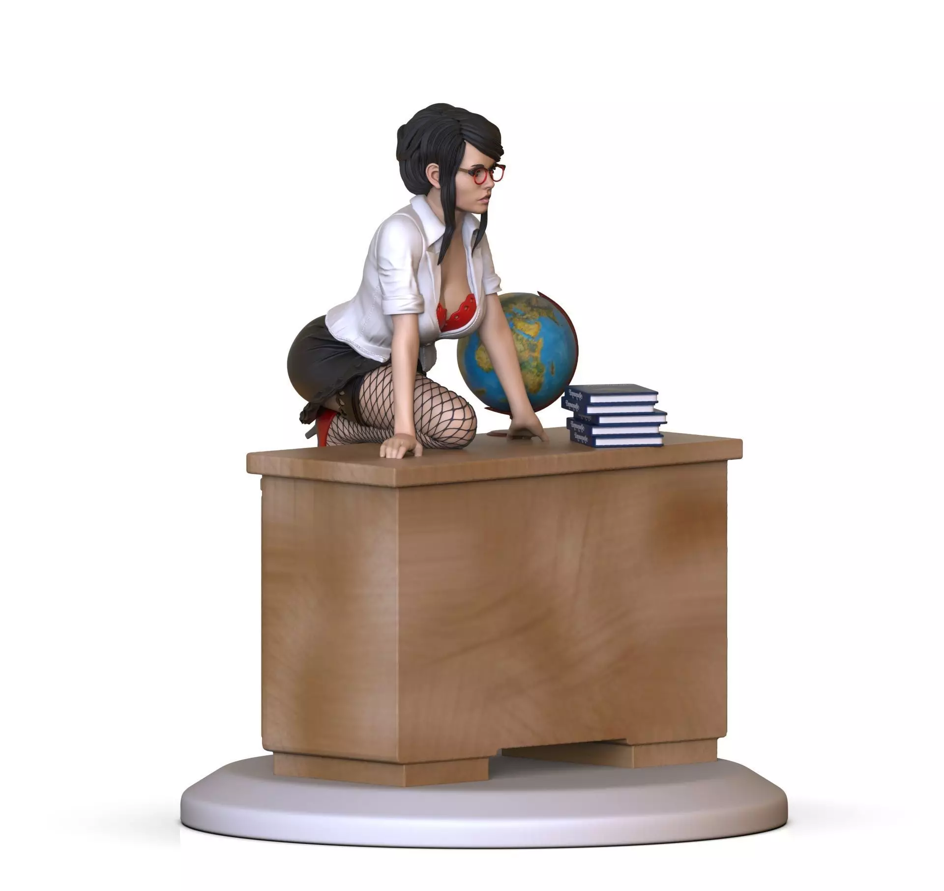 beautiful teacher  3D print model_0