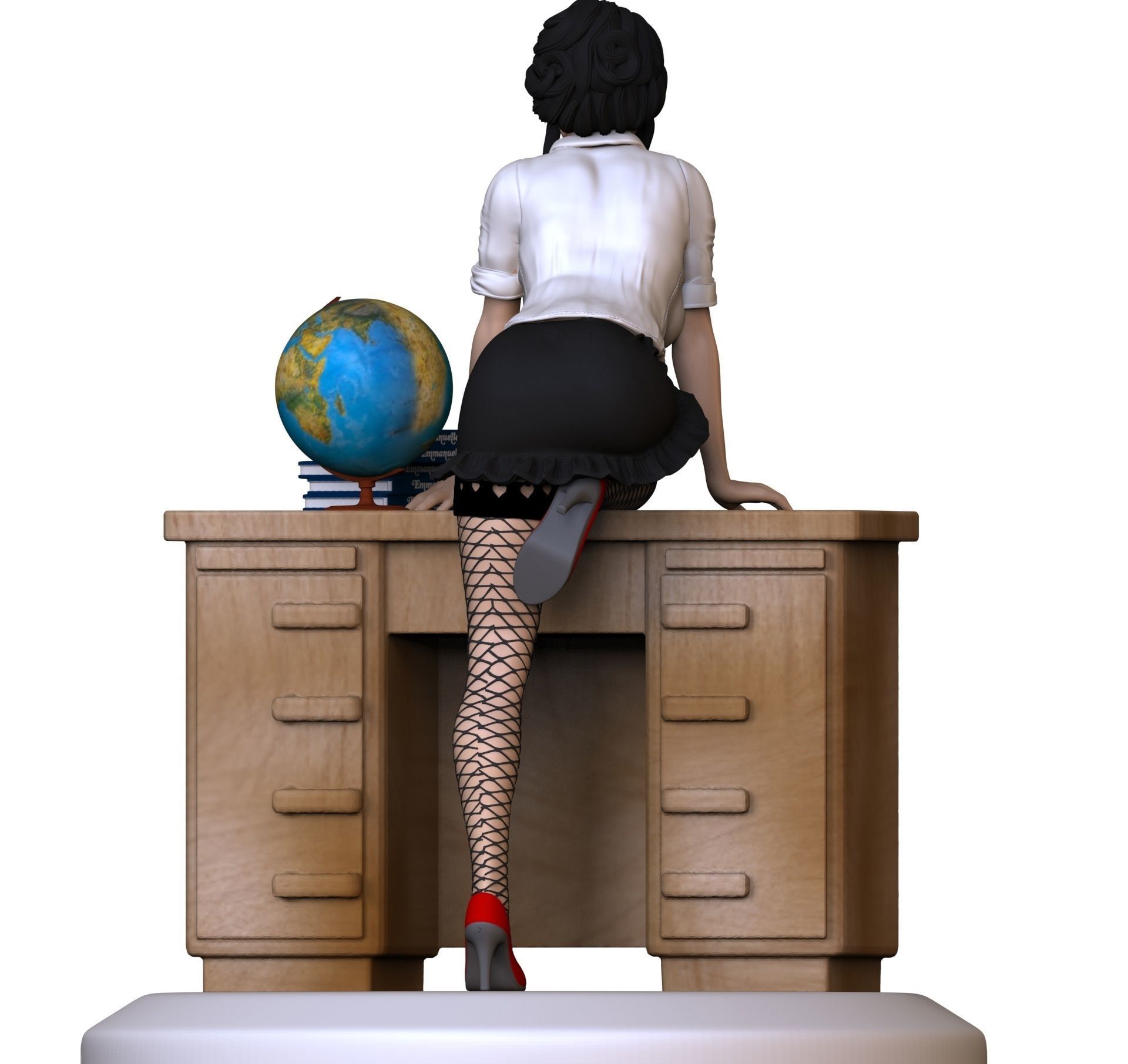 beautiful teacher  3D print model_14