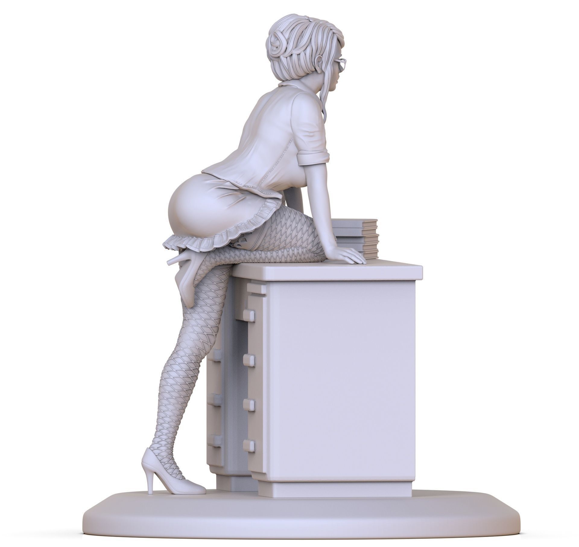 beautiful teacher  3D print model_16
