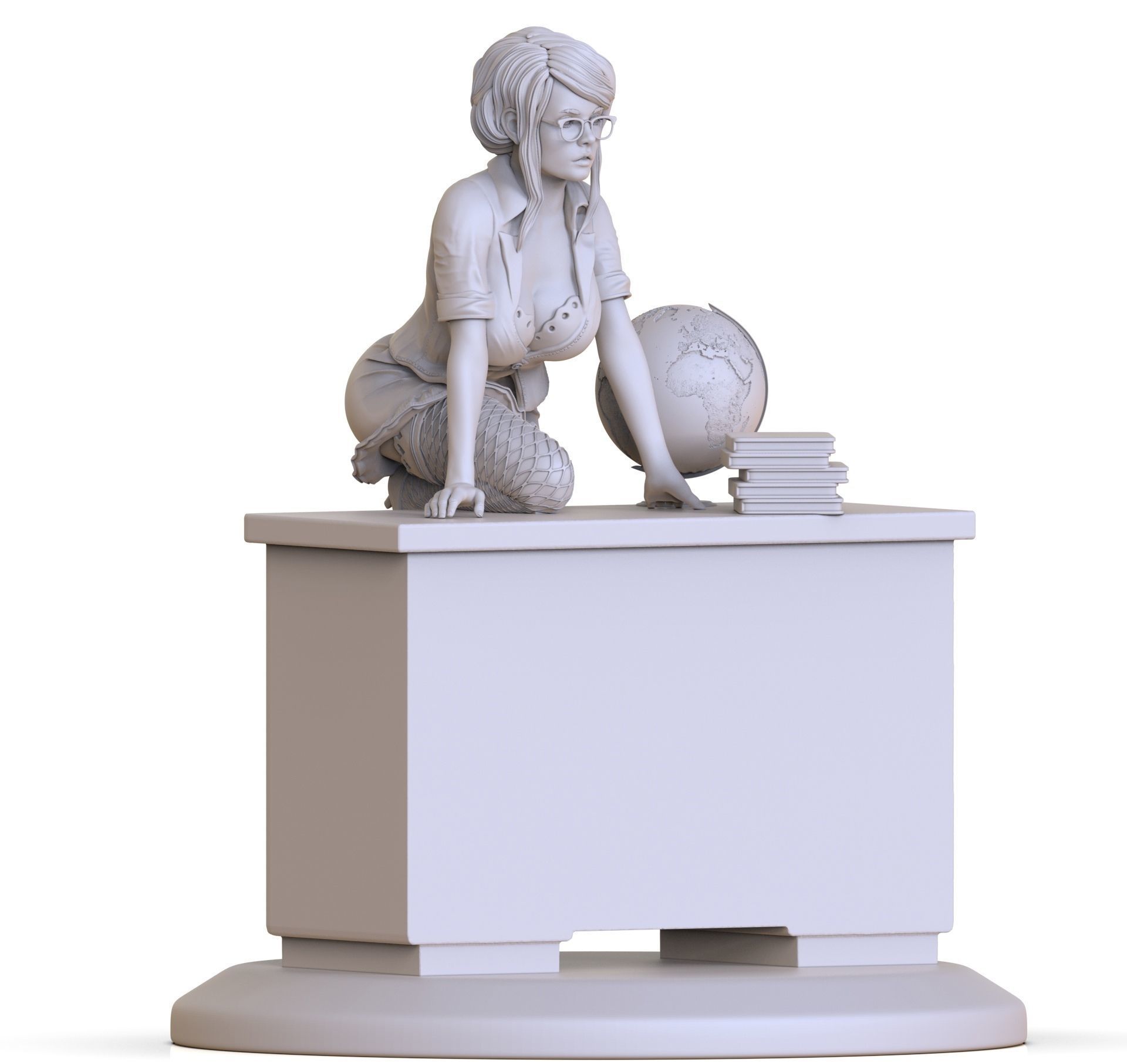 beautiful teacher  3D print model_1