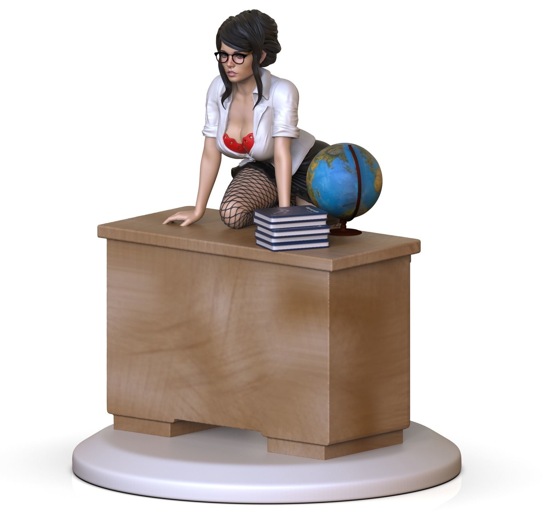 beautiful teacher  3D print model_12