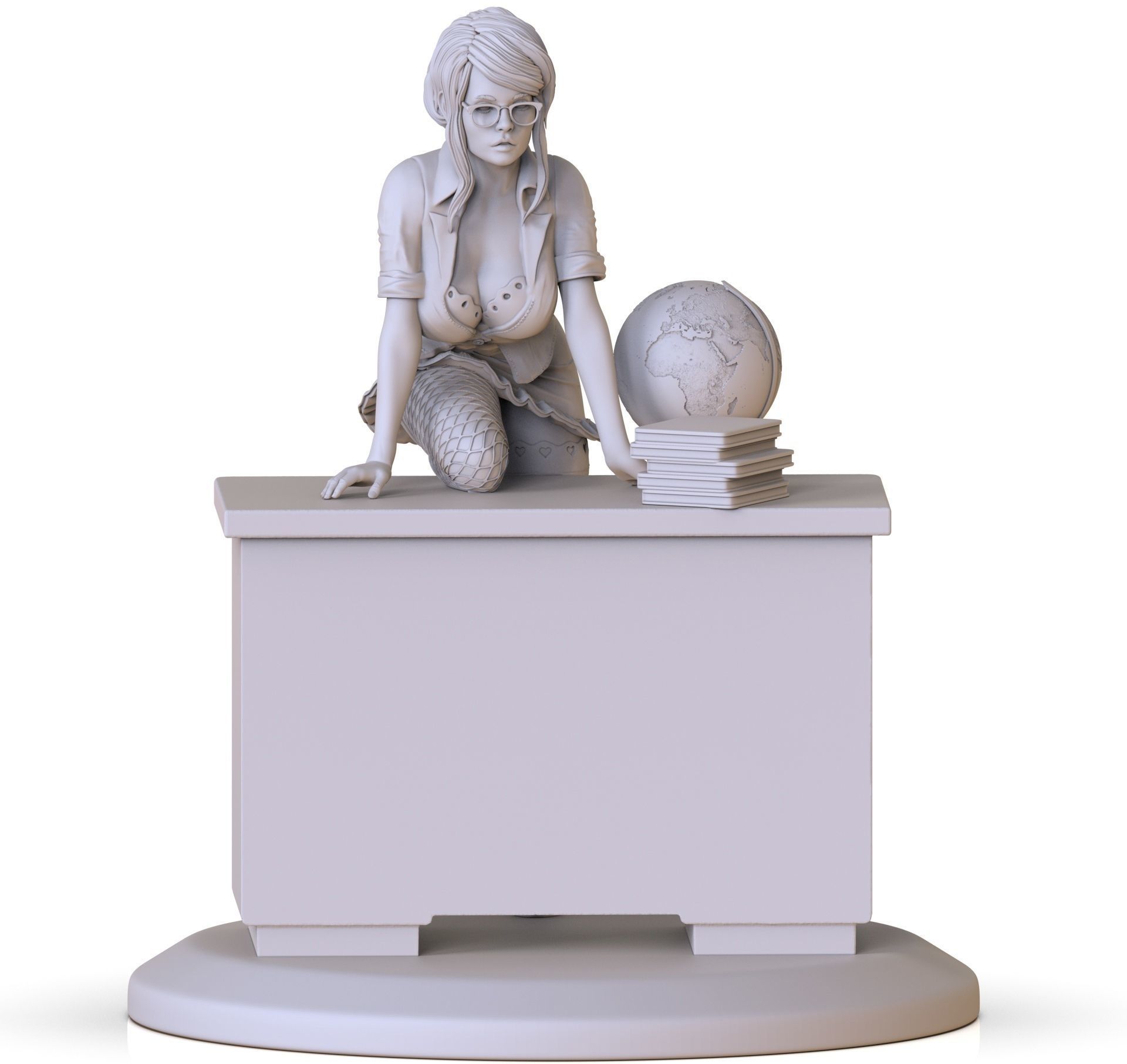 beautiful teacher  3D print model_15