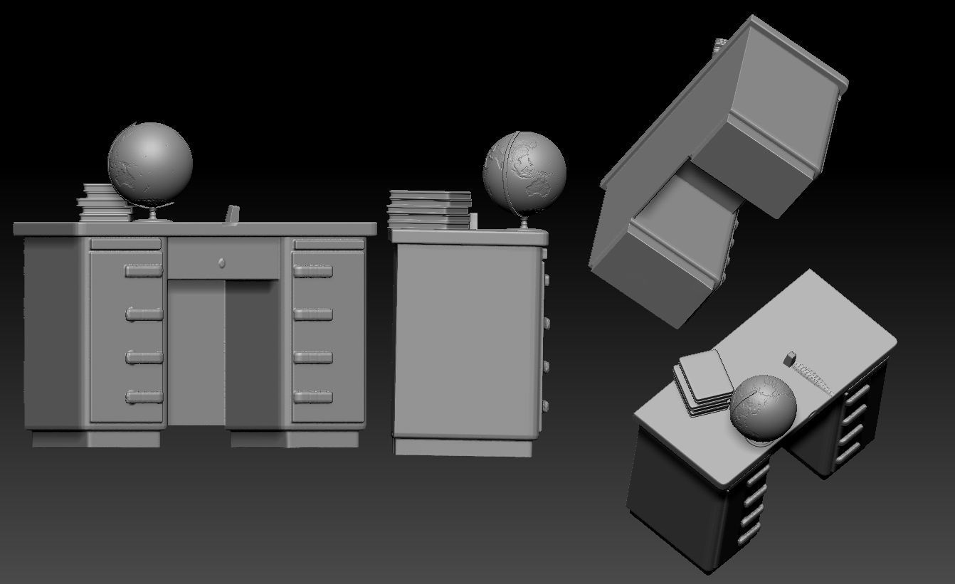 beautiful teacher  3D print model_9