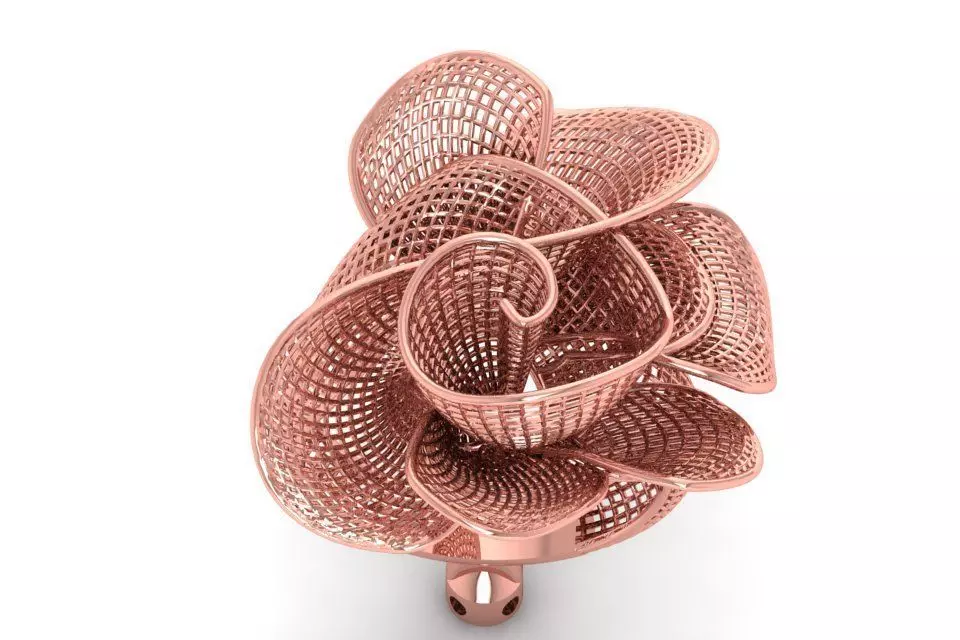 Filigree Ring STL OBJ FBX Renders Details 3D print model_0