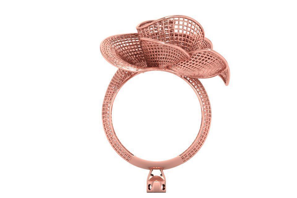 Filigree Ring STL OBJ FBX Renders Details 3D print model_1