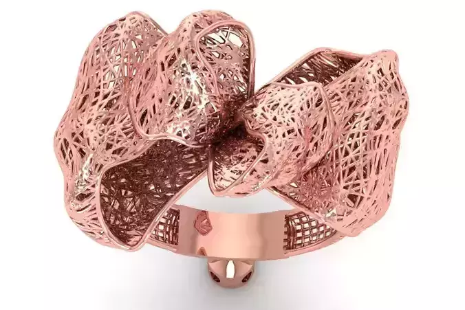 Filigree Ring STL OBJ FBX Renders Details