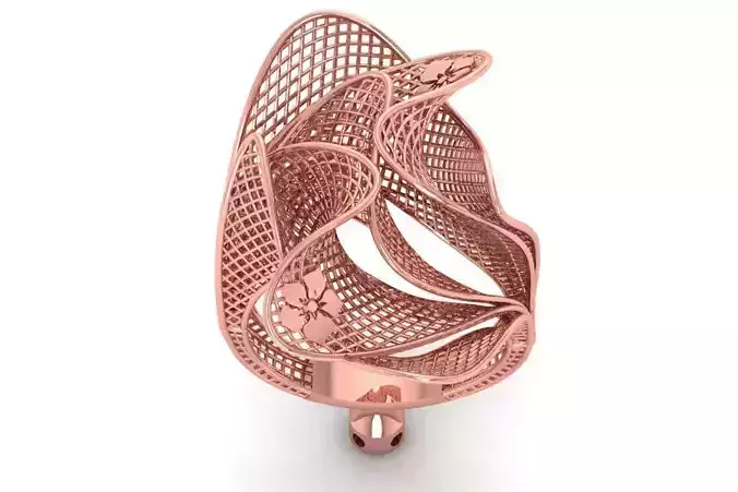 Filigree Ring STL OBJ FBX Renders Details