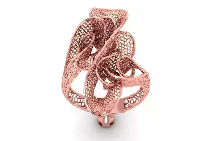 Filigree Ring STL OBJ FBX Renders Details