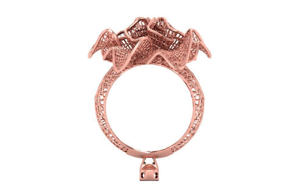 Filigree Ring STL OBJ FBX Renders Details 3D print model_2