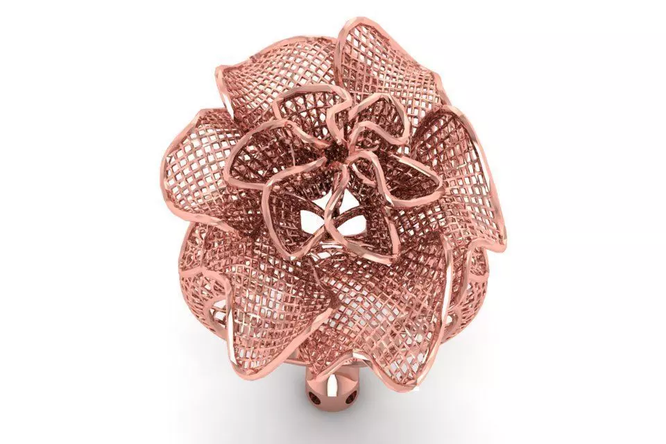 Filigree Ring STL OBJ FBX Renders Details 3D print model_0