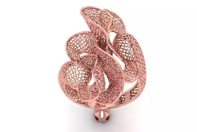 Filigree Ring STL OBJ FBX Renders Details