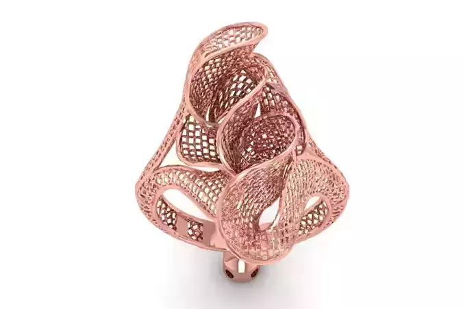 Filigree Ring STL OBJ FBX Renders Details
