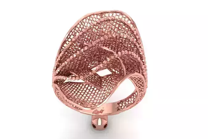 Filigree Ring STL OBJ FBX Renders Details