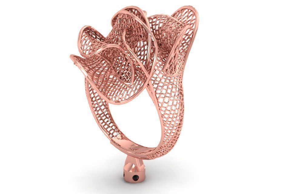 Filigree Ring STL OBJ FBX Renders Details 3D print model_3