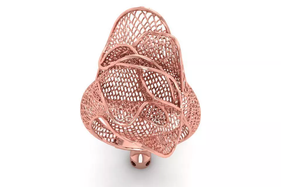 Filigree Ring STL OBJ FBX Renders Details 3D print model_0
