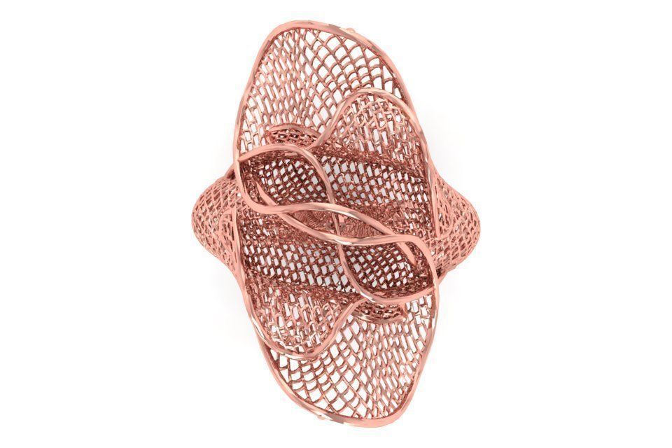 Filigree Ring STL OBJ FBX Renders Details 3D print model_1