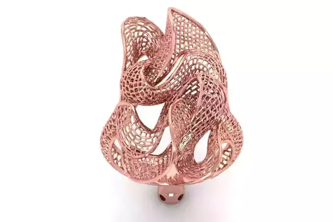Filigree Ring STL OBJ FBX Renders Details