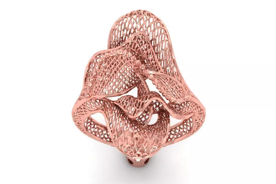Filigree Ring STL OBJ FBX Renders Details 3D print model_0