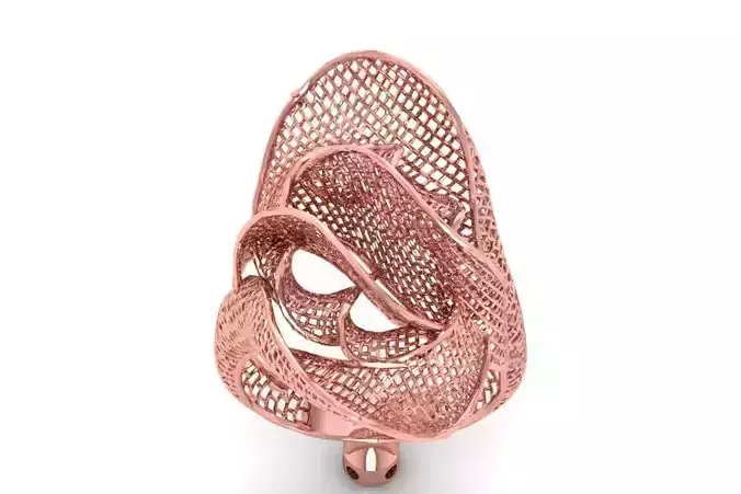 Filigree Ring STL OBJ FBX Renders Details
