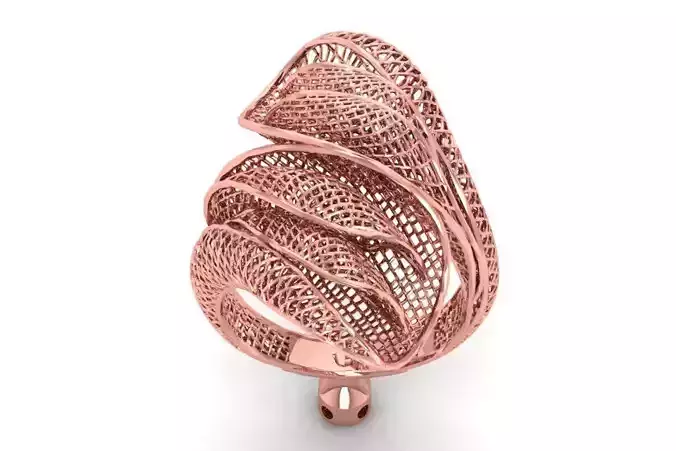 Filigree Ring STL OBJ FBX Renders Details