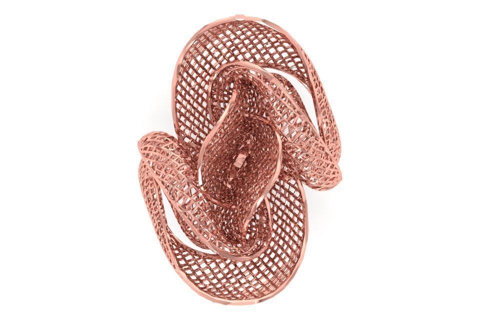 Filigree Ring STL OBJ FBX Renders Details 3D print model_3