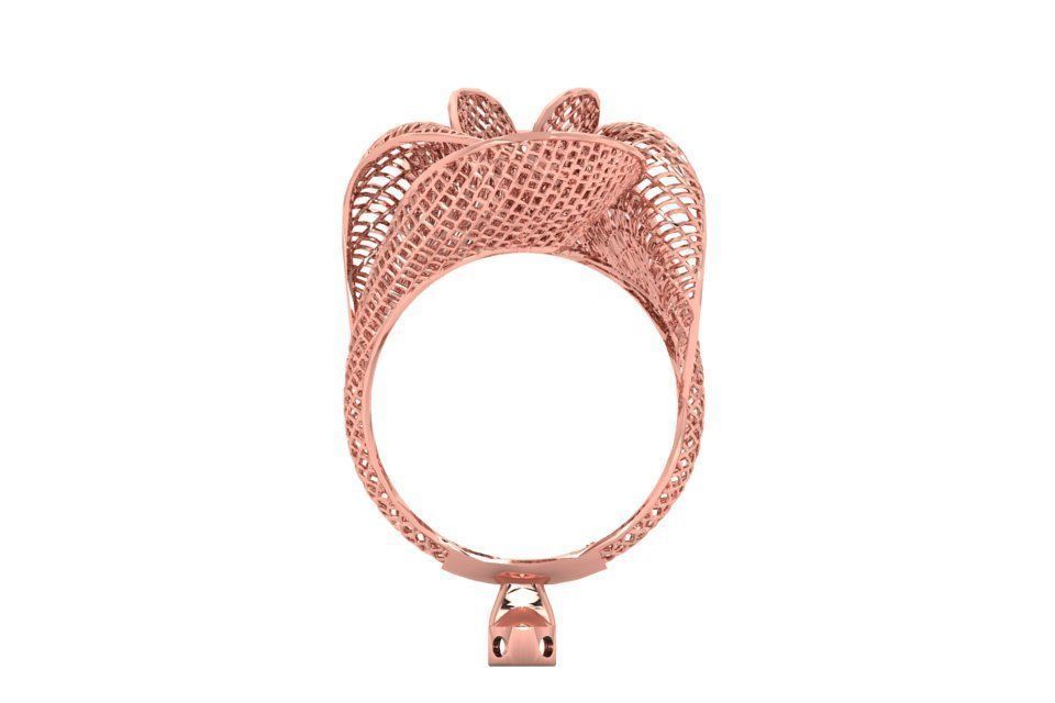 Filigree Ring STL OBJ FBX Renders Details 3D print model_1