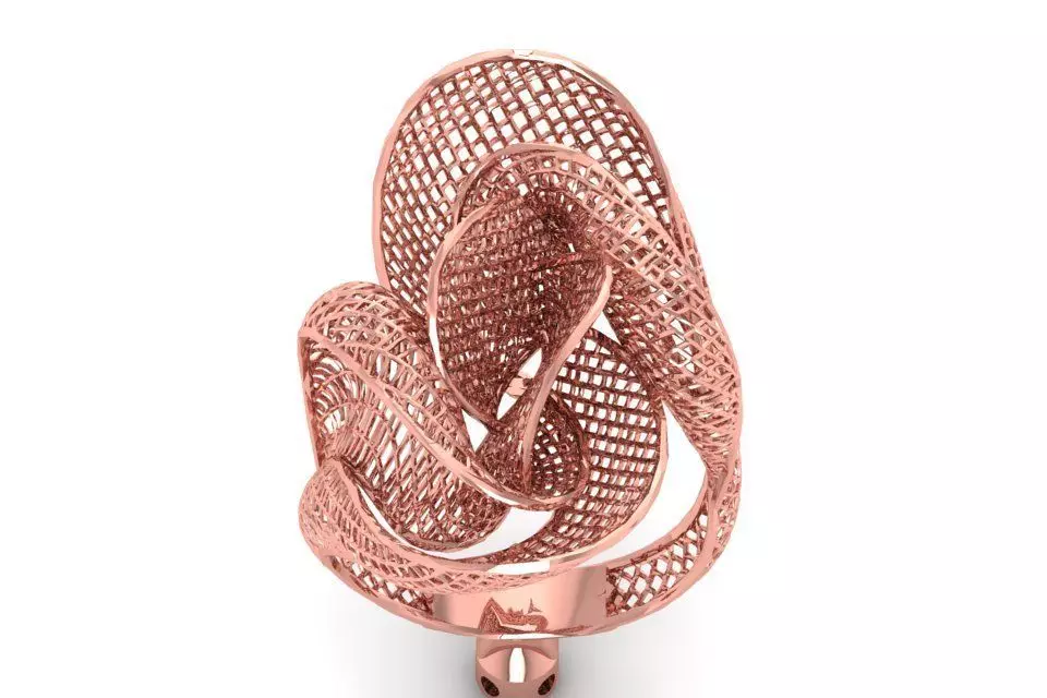 Filigree Ring STL OBJ FBX Renders Details 3D print model_0
