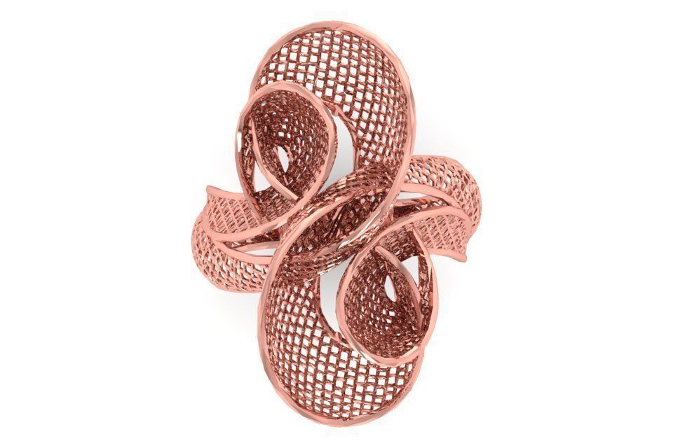 Filigree Ring STL OBJ FBX Renders Details 3D print model_2