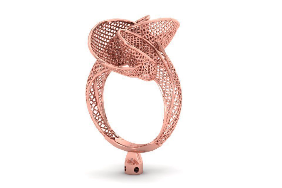 Filigree Ring STL OBJ FBX Renders Details 3D print model_1