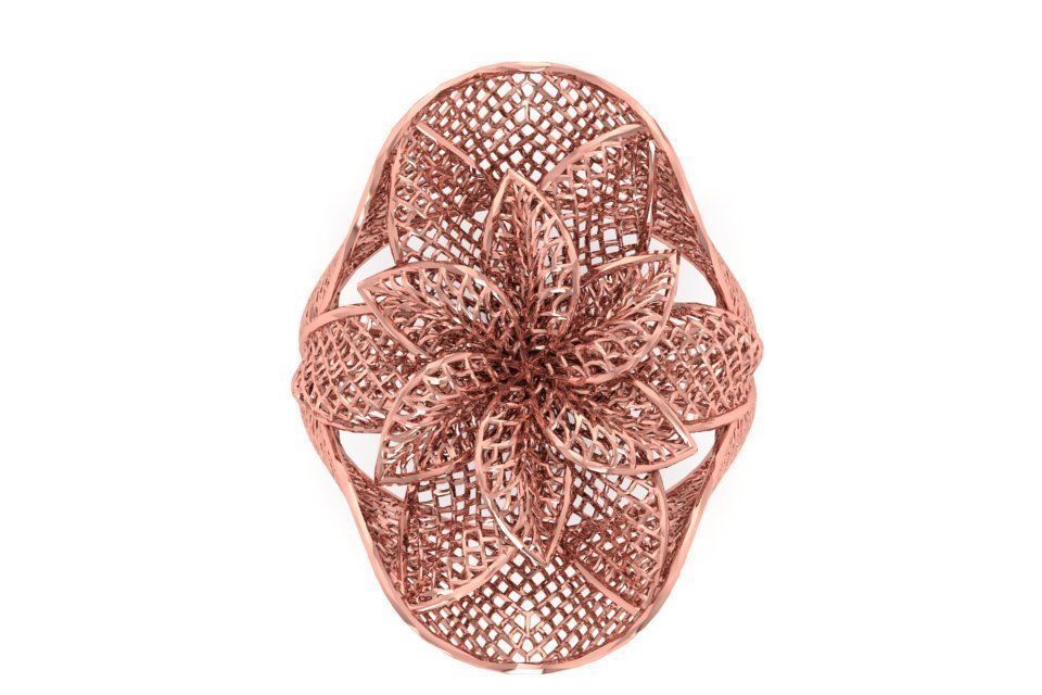 Filigree Ring STL OBJ FBX Renders Details 3D print model_1