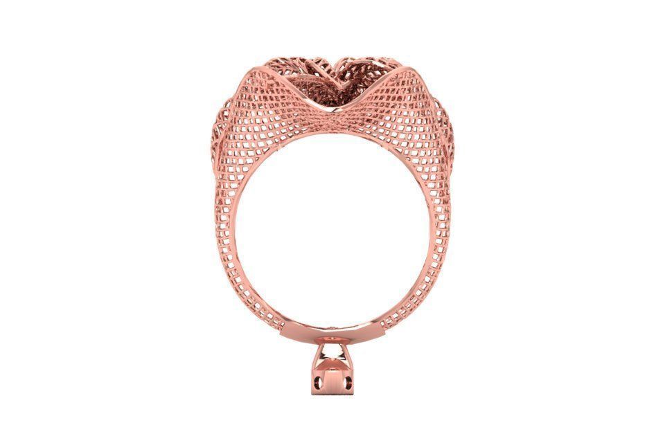 Filigree Ring STL OBJ FBX Renders Details 3D print model_3