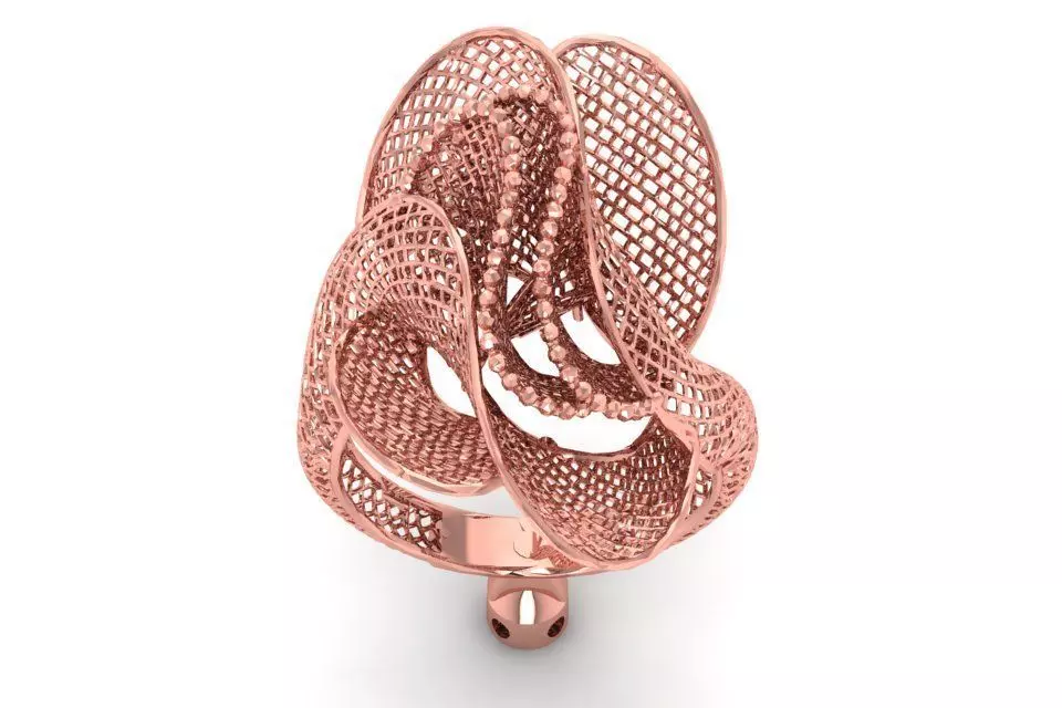 Filigree Ring STL OBJ FBX Renders Details 3D print model_0