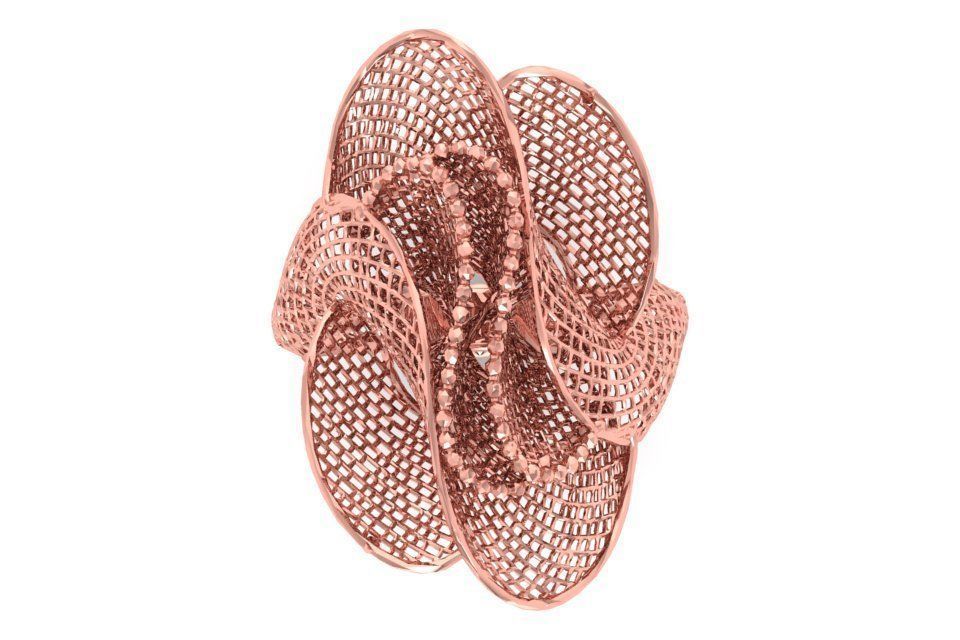 Filigree Ring STL OBJ FBX Renders Details 3D print model_2