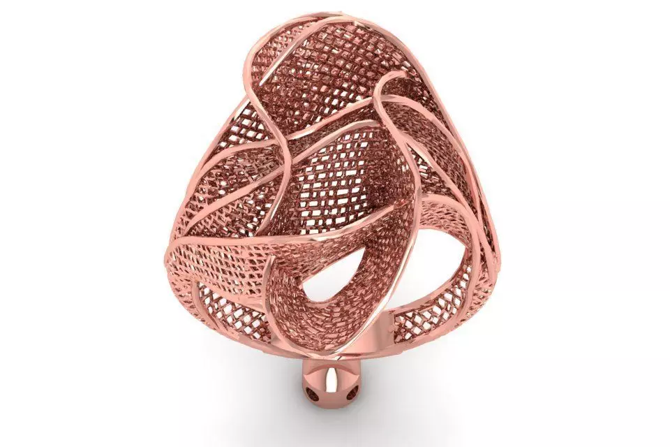 Filigree Ring STL OBJ FBX Renders Details 3D print model_0