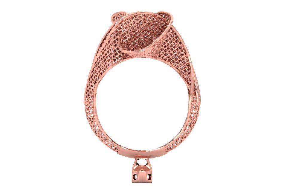 Filigree Ring STL OBJ FBX Renders Details 3D print model_1