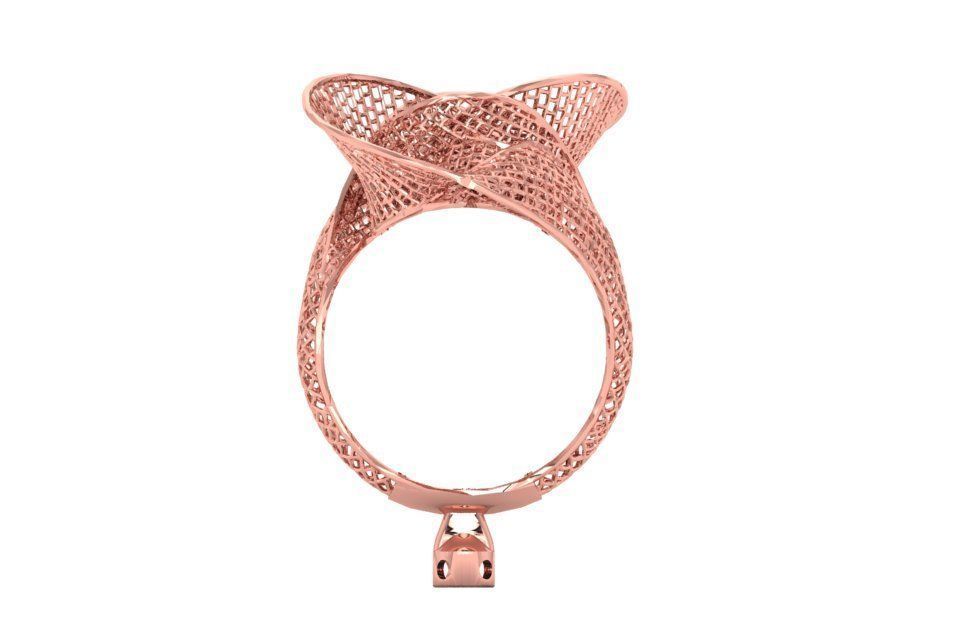 Filigree Ring STL OBJ FBX Renders Details 3D print model_1