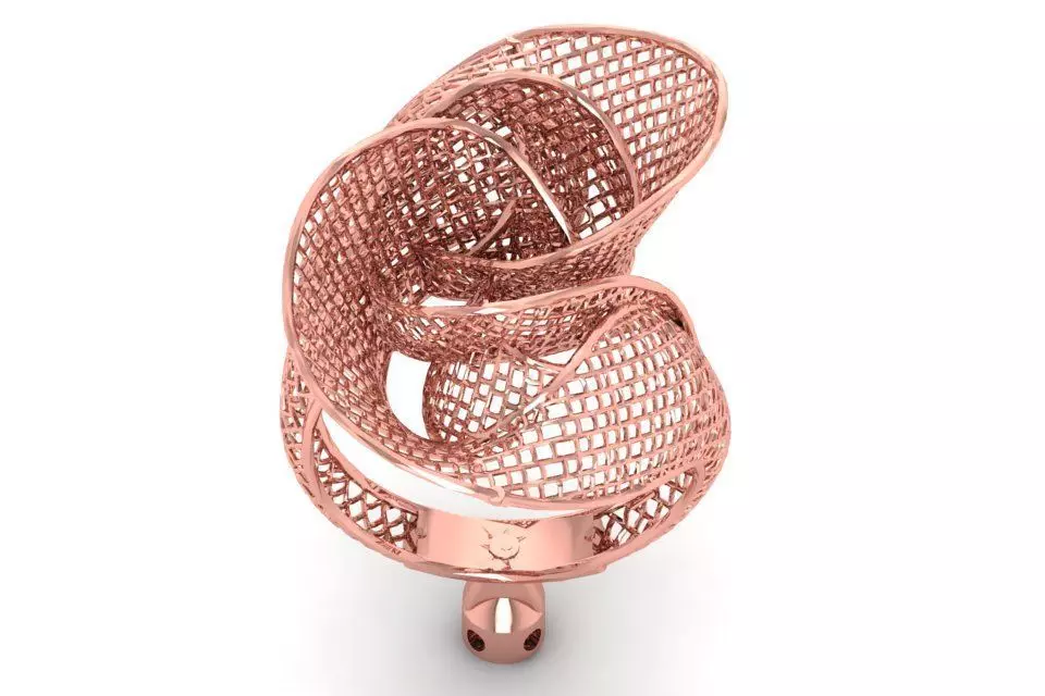 Filigree Ring STL OBJ FBX Renders Details 3D print model_0