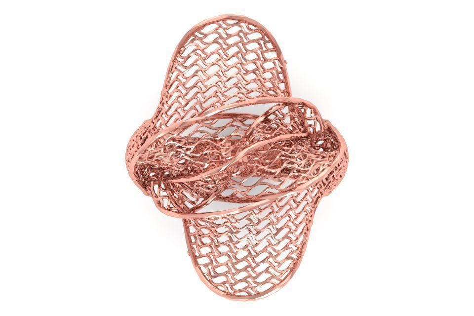 Filigree Ring STL OBJ FBX Renders Details 3D print model_1
