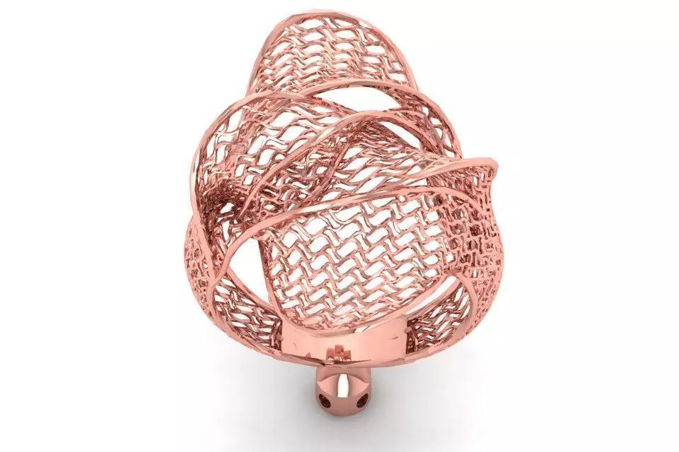Filigree Ring STL OBJ FBX Renders Details 3D print model_0