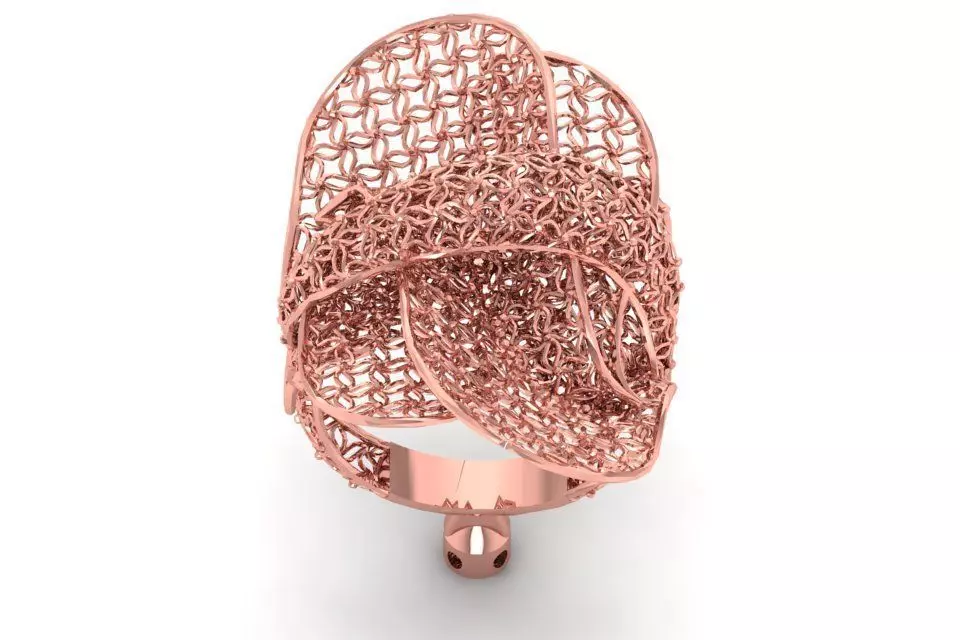 Filigree Ring STL OBJ FBX Renders Details 3D print model_0