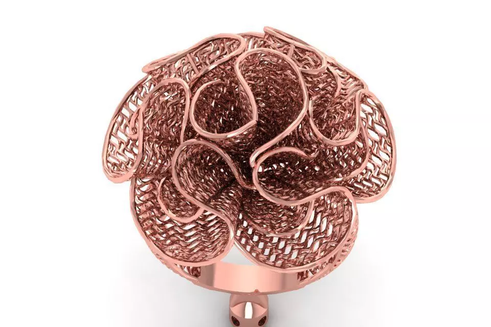 Filigree Ring STL OBJ FBX Renders Details 3D print model_0