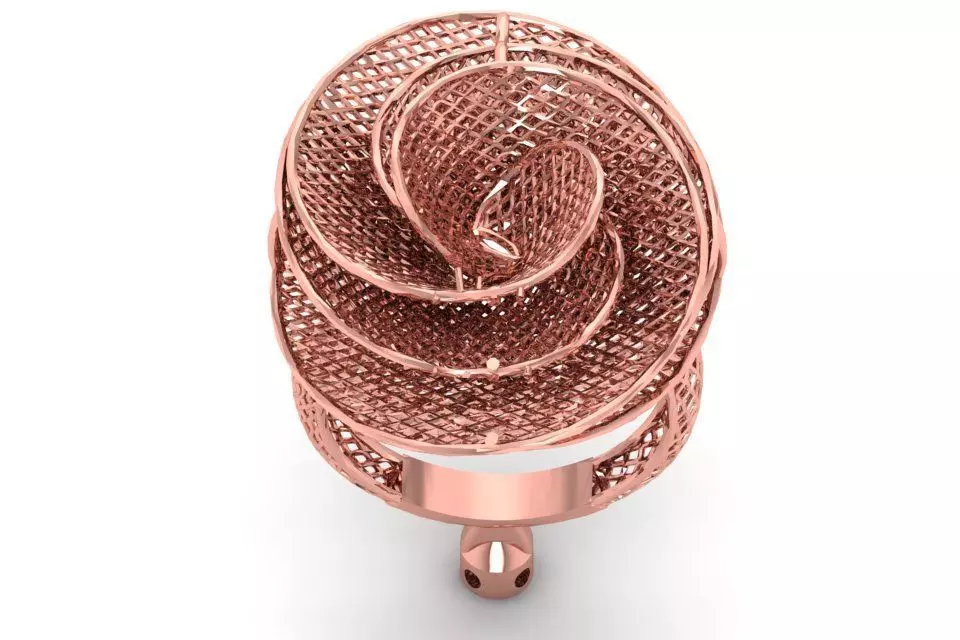 Filigree Ring STL OBJ FBX Renders Details 3D print model_0