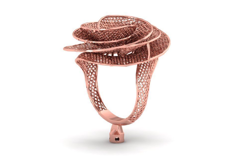 Filigree Ring STL OBJ FBX Renders Details 3D print model_1