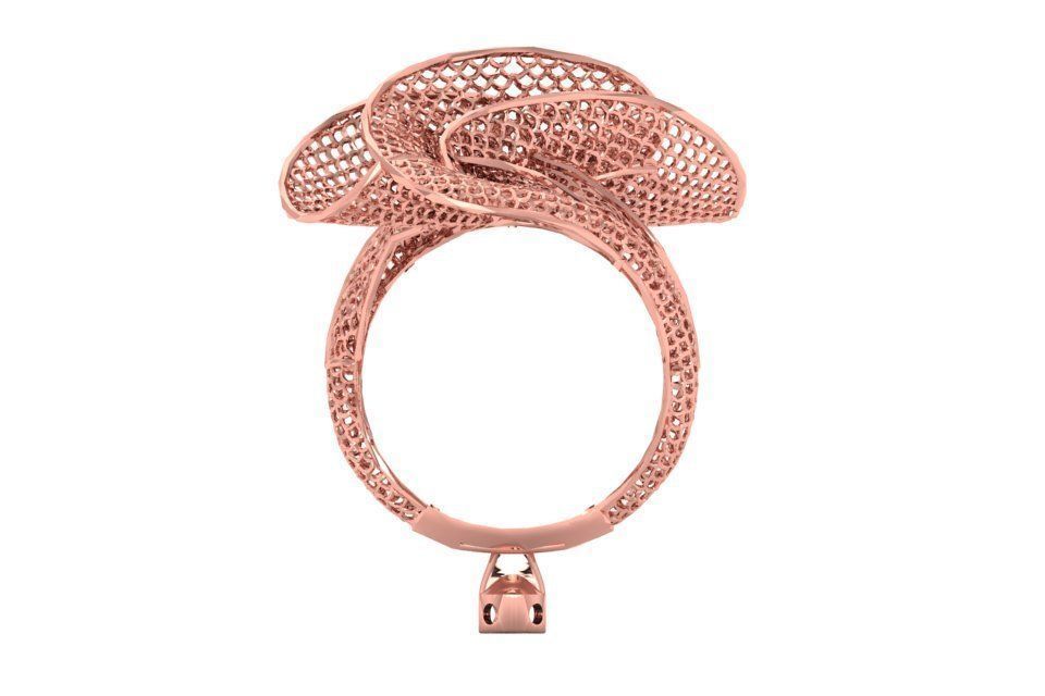 Filigree Ring STL OBJ FBX Renders Details 3D print model_2